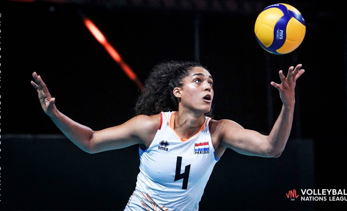 Celeste Plak - Powerful Volleyball Spikes an Women's VNL 2021