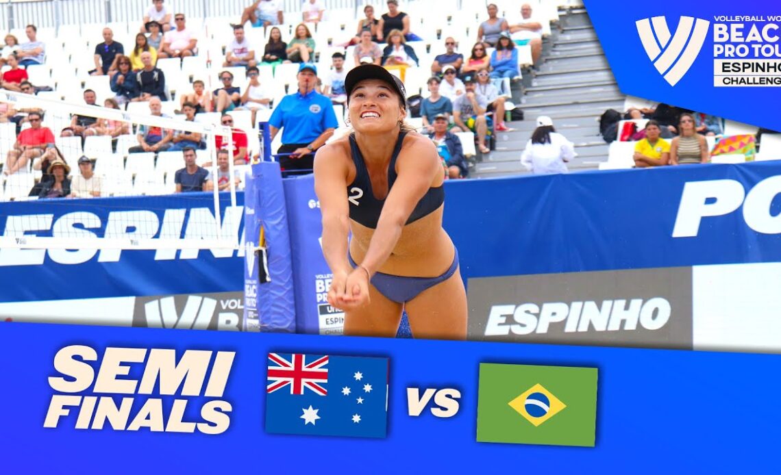 Clancy/Mariafe vs. Andressa/Vitoria - Semi Final Highlights Espinho 2022 #BeachProTour