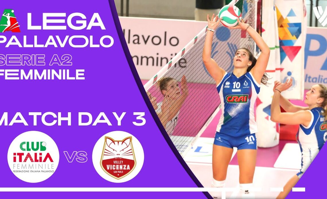 Club Italia vs. Anthea Vicenza - Full Match | Women's Serie A2 | 2021