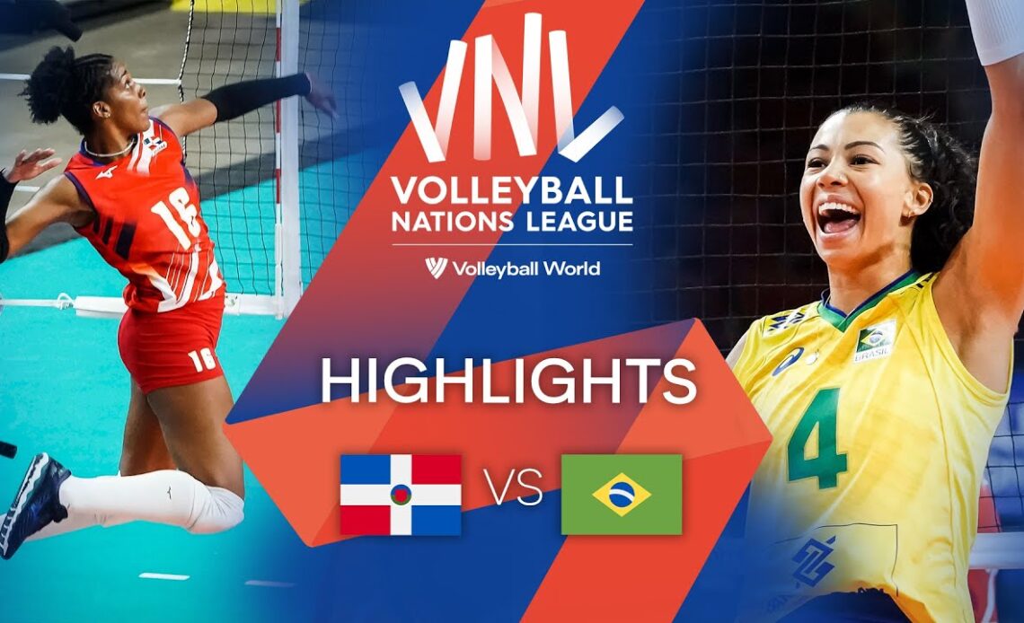 🇩🇴 DOM vs. 🇧🇷 BRA - Highlights Week 1 | Women's VNL 2022
