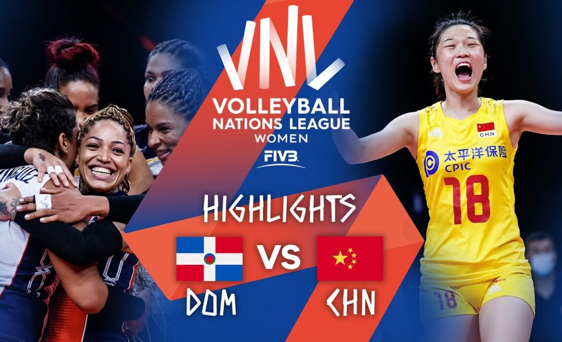 DOM vs. CHN - Highlights Week 4 | Women's VNL 2021
