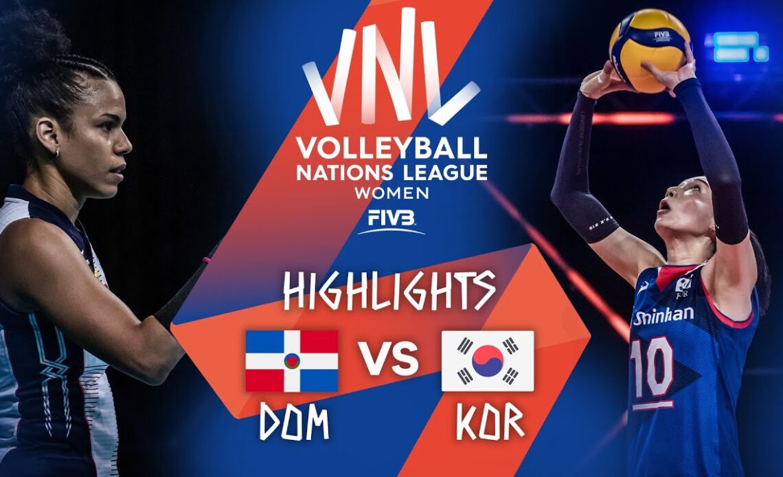 DOM vs. KOR - Highlights Week 2 | Women's VNL 2021