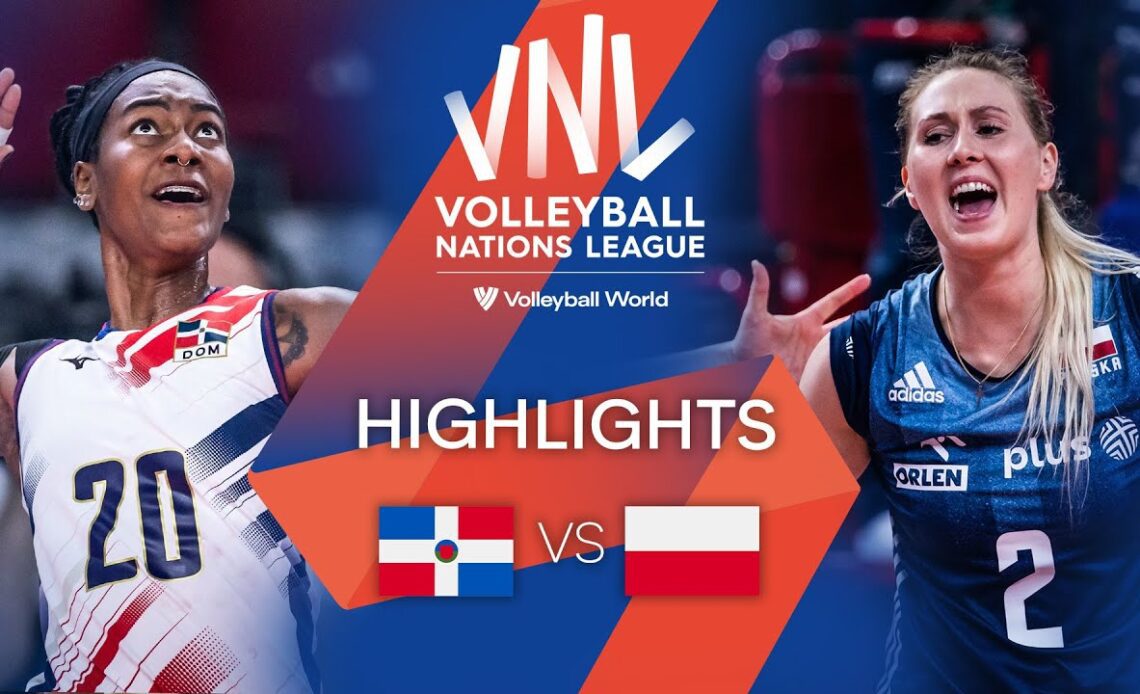 🇩🇴 DOM vs. 🇵🇱 POL - Highlights Week 3 | Women's VNL 2022