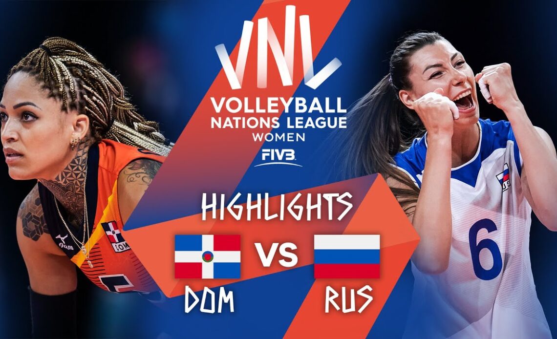 DOM vs. RUS - Highlights Week 3 | Women's VNL 2021