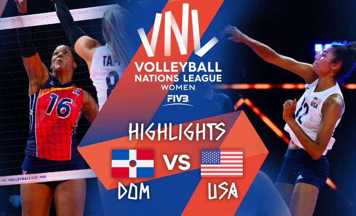 DOM vs. USA - Highlights Week 1 | Women's VNL 2021