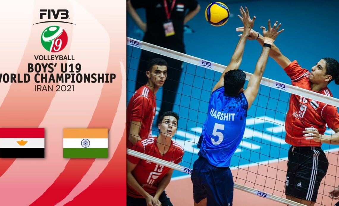 EGY vs. IND - Full Final 9-12 | Boys U19 Volleyball World Champs 2021
