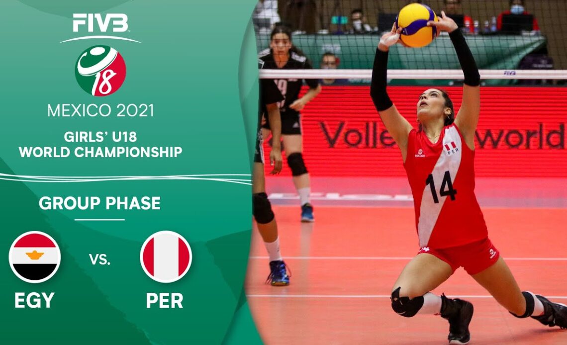 EGY vs. PER - Group Phase | Girls U18 Volleyball World Champs 2021