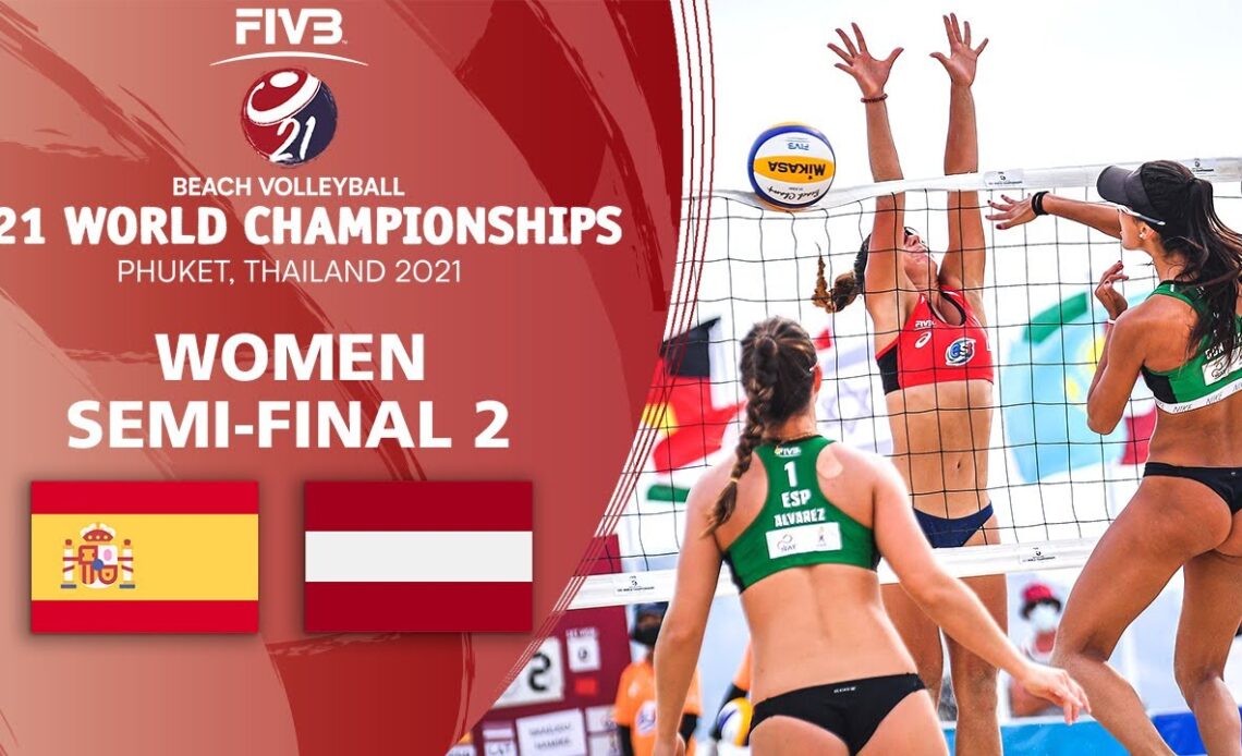 ESP vs. LAT - Full Women's Semi-Final | U21 Beach Volleyball World Champs 2021