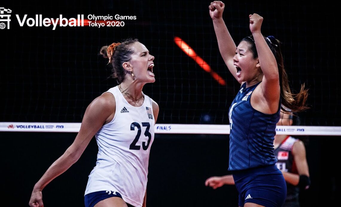 Epic Plays by Women's Team USA 🇺🇸Olympic Champions of #Tokyo2020 | Volleyball World