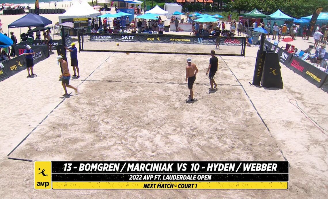 Fort Lauderdale 2022 | Bomgren/Marciniak vs. Hyden/Webber | Court 1 | Pro Series