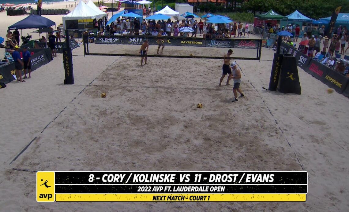 Fort Lauderdale 2022 | Cory/Kolinske vs. Drost/Evans | Court 1 | Pro Series