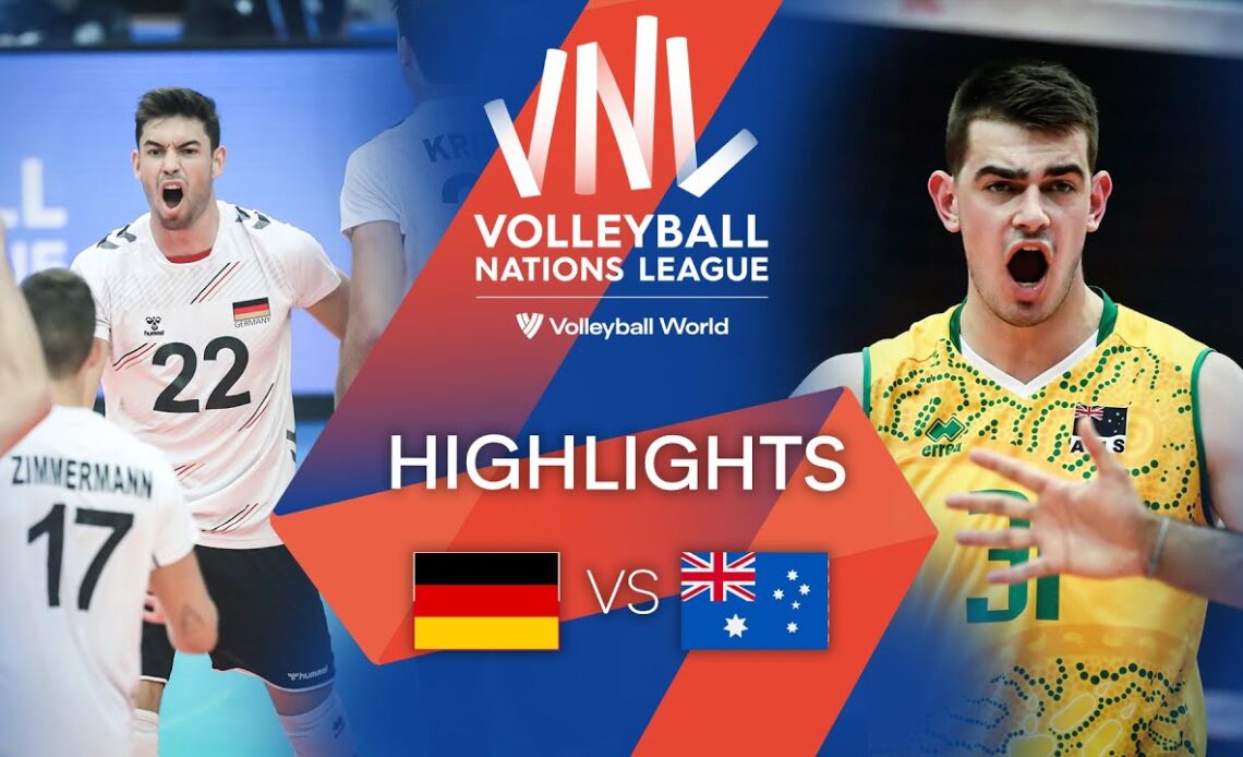 🇩🇪 GER vs. 🇦🇺 AUS - Highlights Week 3 | Men's VNL 2022