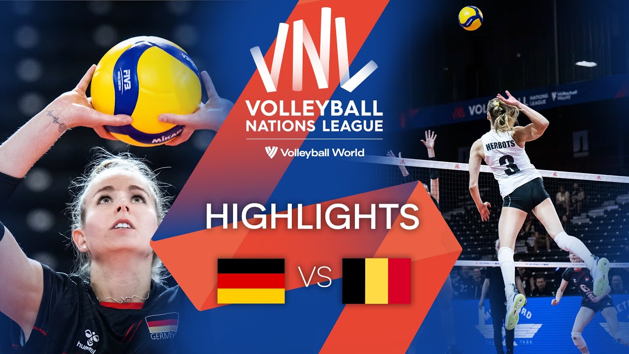 🇩🇪 GER Vs. 🇧🇪 BEL - Highlights Week 3 | Women's VNL 2022 - VCP Volleyball