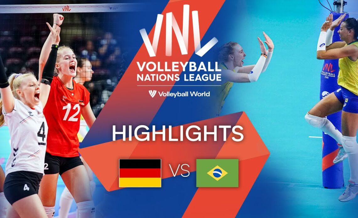 🇩🇪 GER vs. 🇧🇷 BRA - Highlights Week 1 | Women's VNL 2022