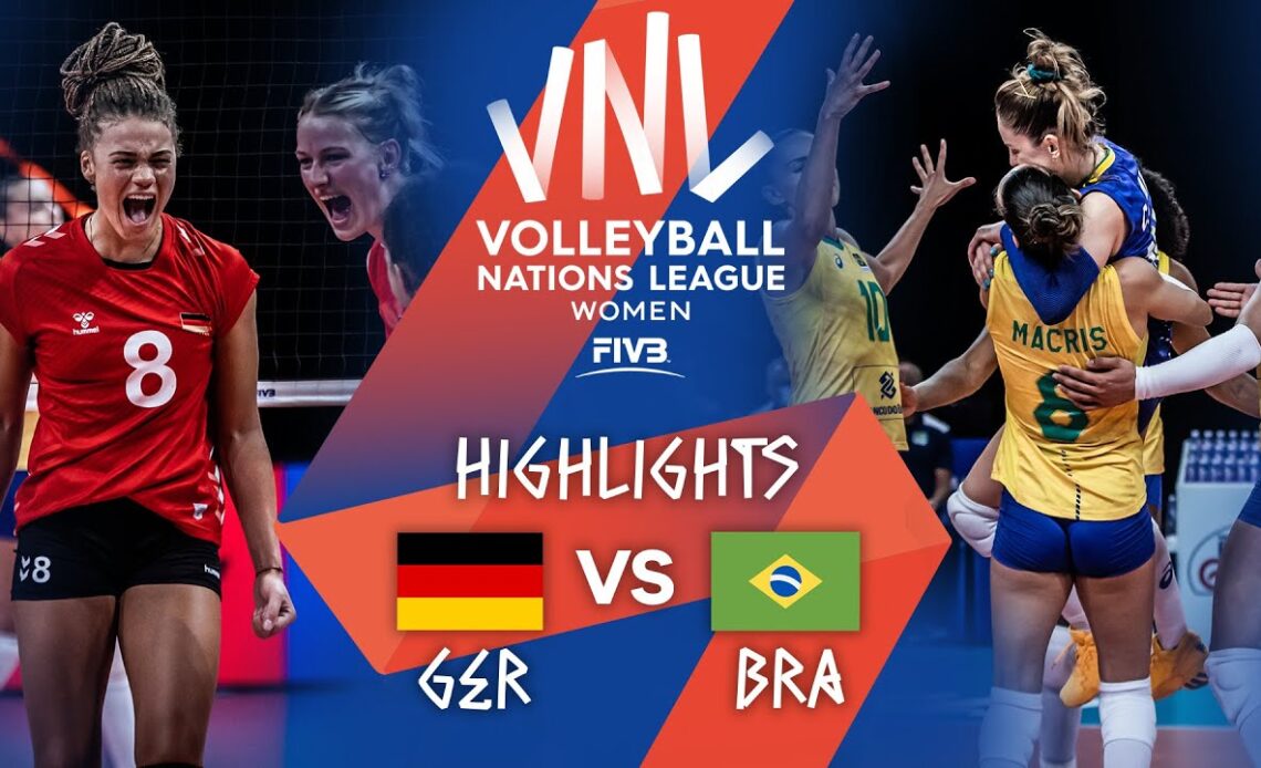 GER vs. BRA - Highlights Week 4 | Women's VNL 2021