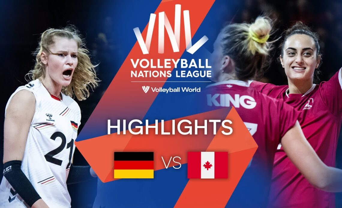 🇩🇪 GER vs. 🇨🇦 CAN - Highlights Week 3 | Women's VNL 2022