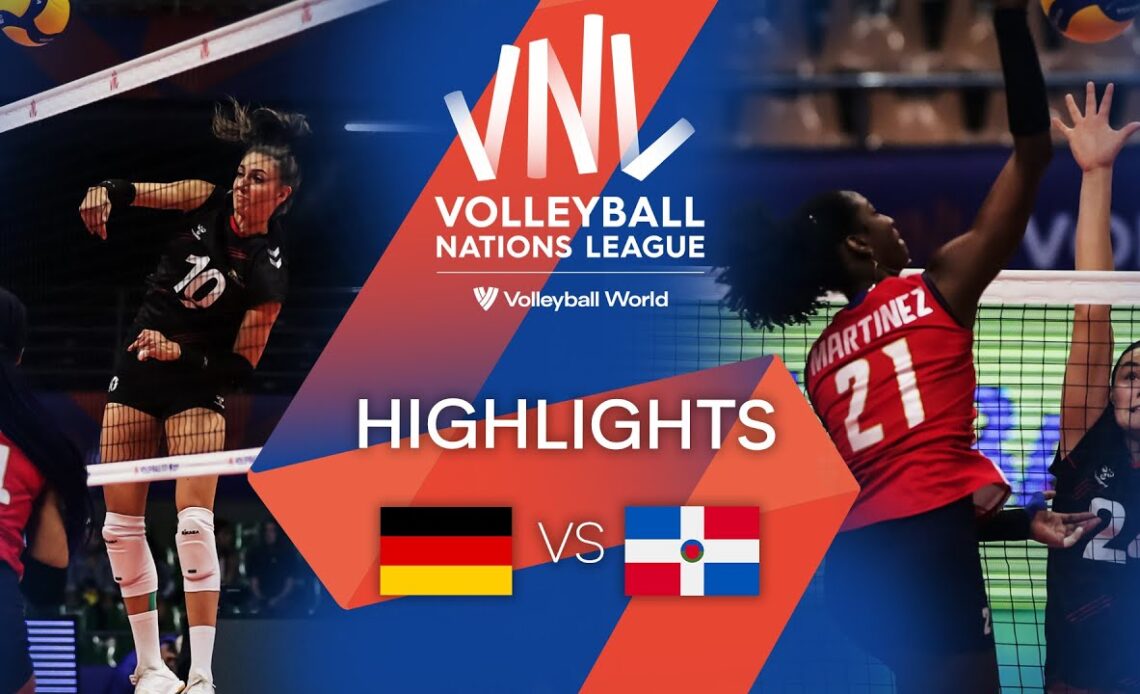 🇩🇪 GER vs. 🇩🇴 DOM - Highlights Week 2 | Women's VNL 2022