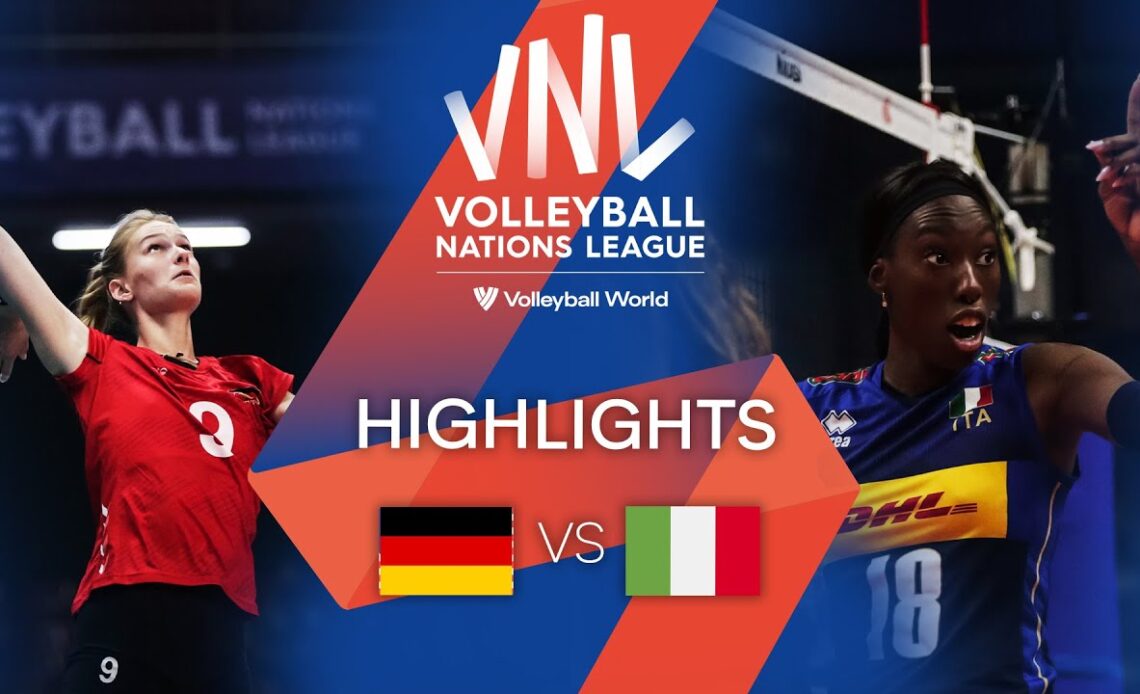 🇩🇪 GER vs. 🇮🇹 ITA - Highlights Week 2 | Women's VNL 2022