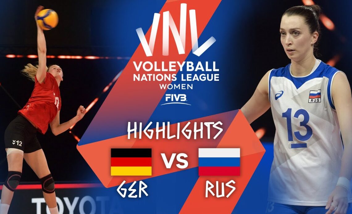 GER vs. RUS - Highlights Week 1 | Women's VNL 2021