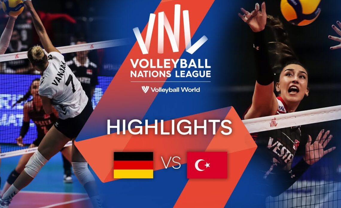 🇩🇪 GER vs. 🇹🇷 TÜR - Highlights Week 2 | Women's VNL 2022