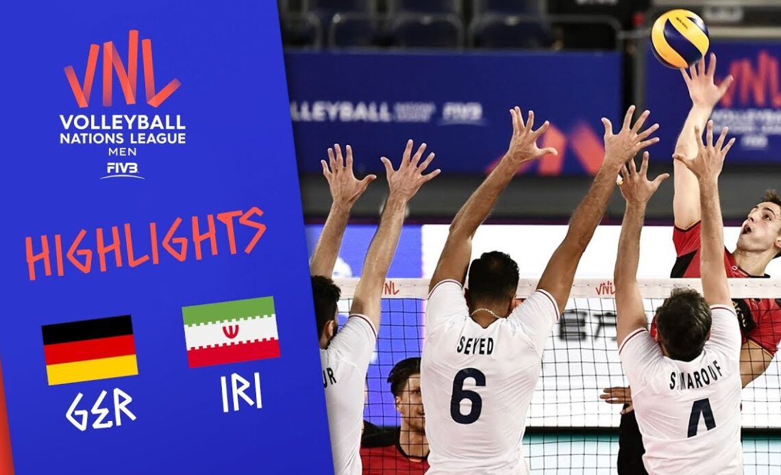 GERMANY vs. IRAN -  Highlights Men | Week 1 | Volleyball Nations League 2019