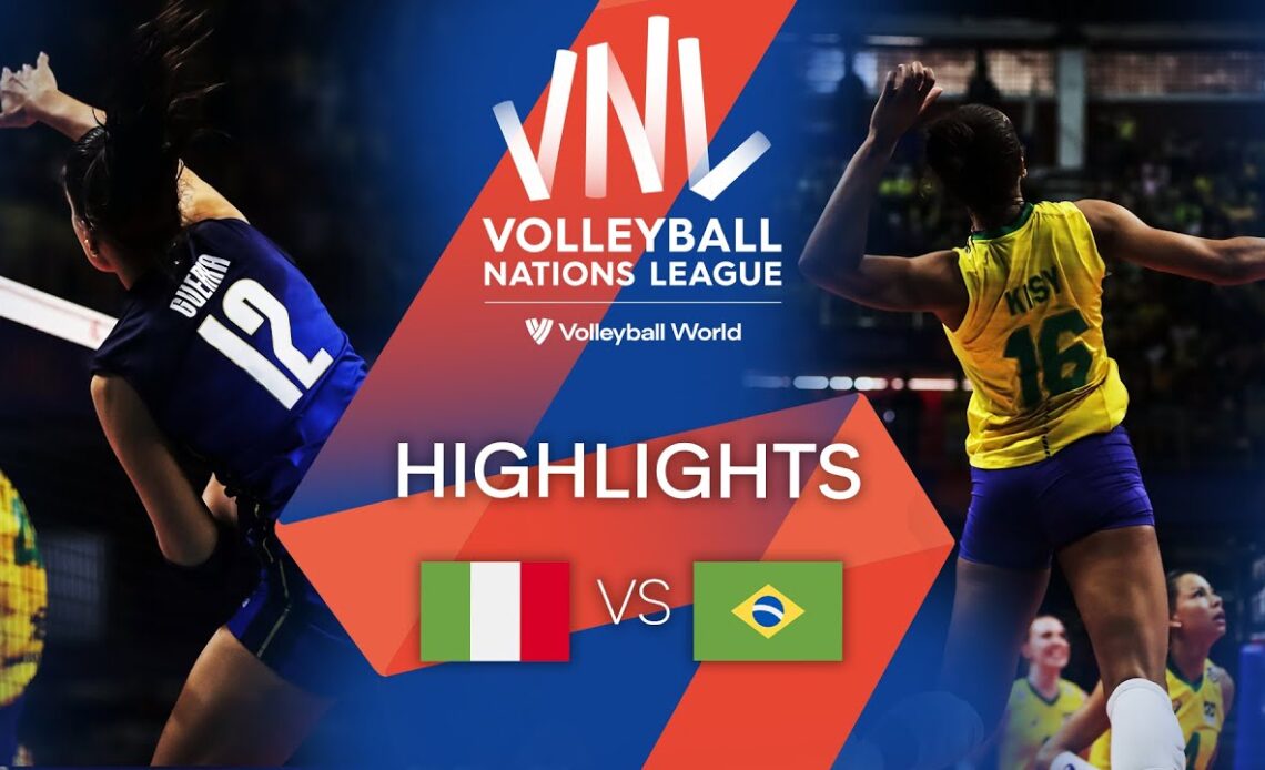 🇮🇹 ITA vs. 🇧🇷 BRA - Highlights Week 2 | Women's VNL 2022