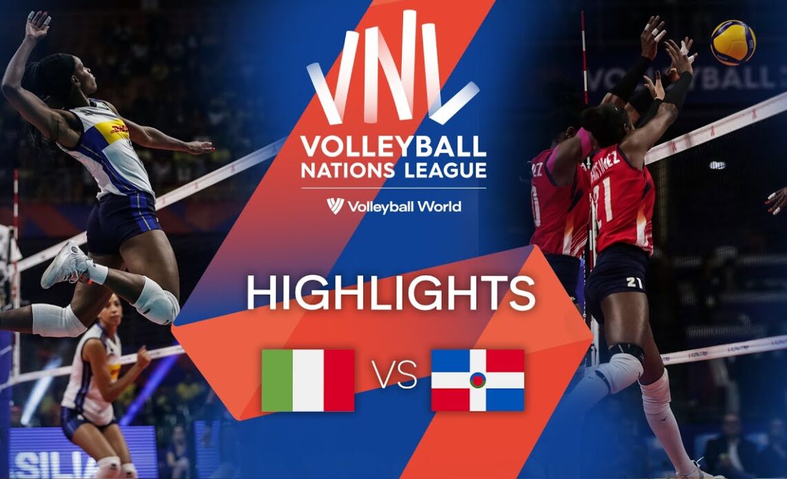 🇮🇹 ITA vs. 🇩🇴 DOM - Highlights Week 2 | Women's VNL 2022