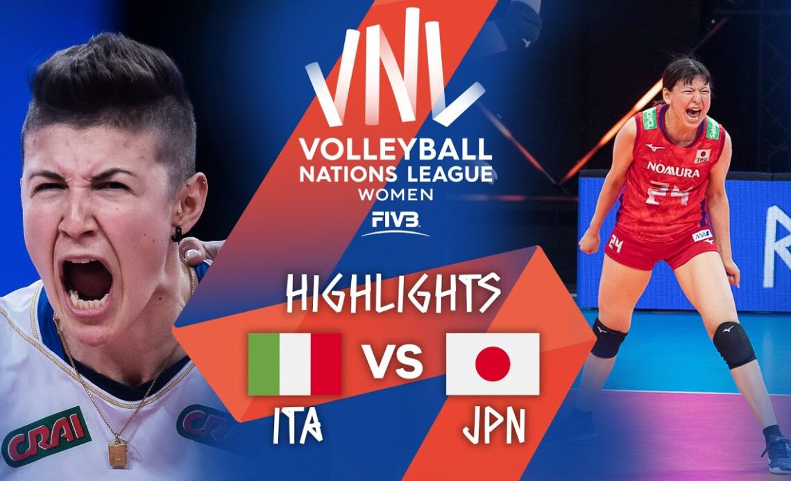 ITA vs. JPN - Highlights Week 2 | Women's VNL 2021