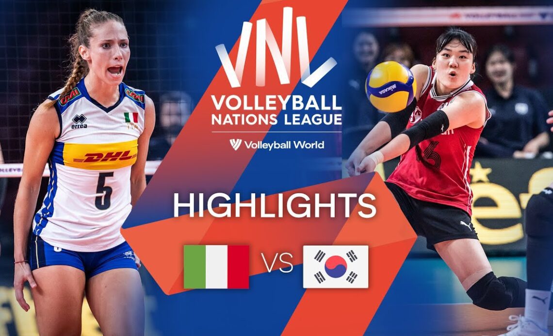 🇮🇹 ITA vs. 🇰🇷 KOR - Highlights Week 3 | Women's VNL 2022