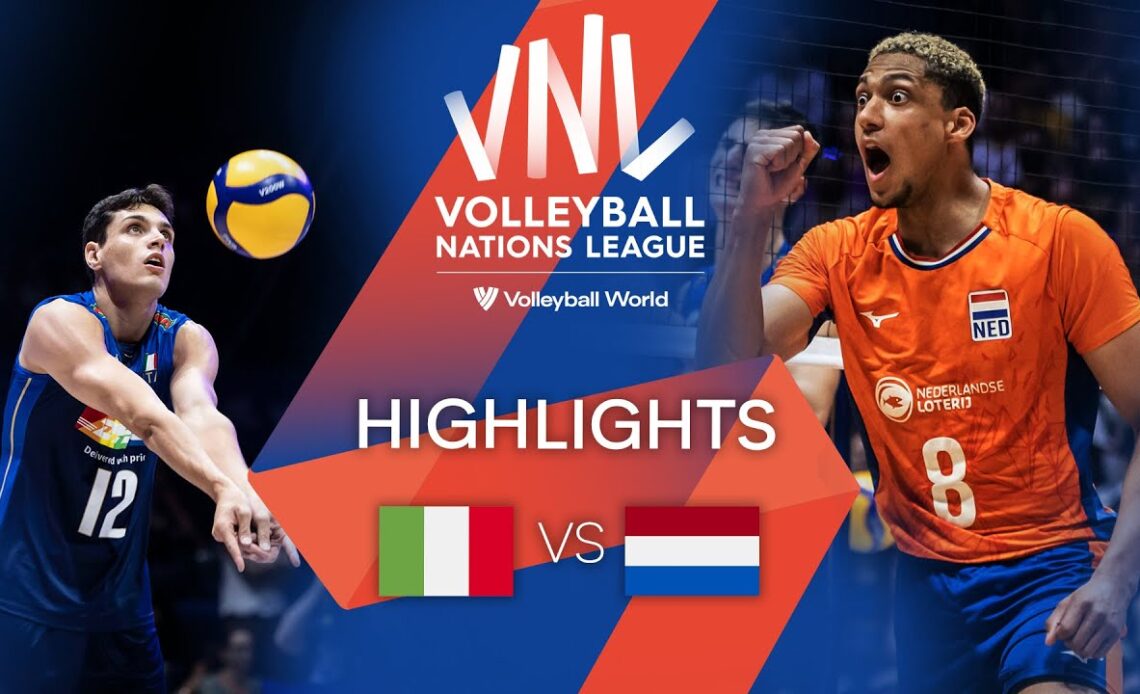 🇮🇹 ITA vs. 🇳🇱 NED - Highlights Quarter Finals | Men's VNL 2022
