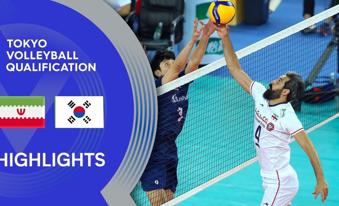 Iran vs. Korea - Highlights | AVC Men's Tokyo Volleyball Qualification 2020