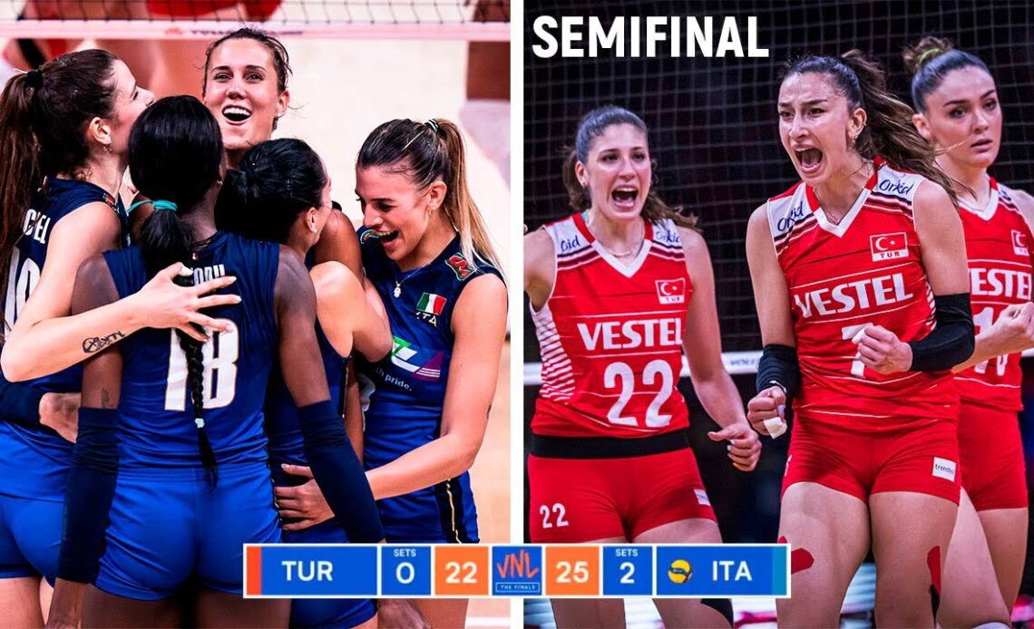 Italy Volleyball Team Destroyed Turkey an SEMIFINAL VNL 2022