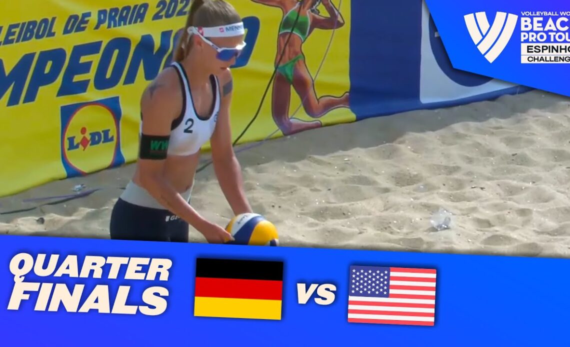 Ittlinger/Schneider vs. Quiggle/Schermerhorn - Quarter Final Highlights Espinho 2022 #BeachProTour