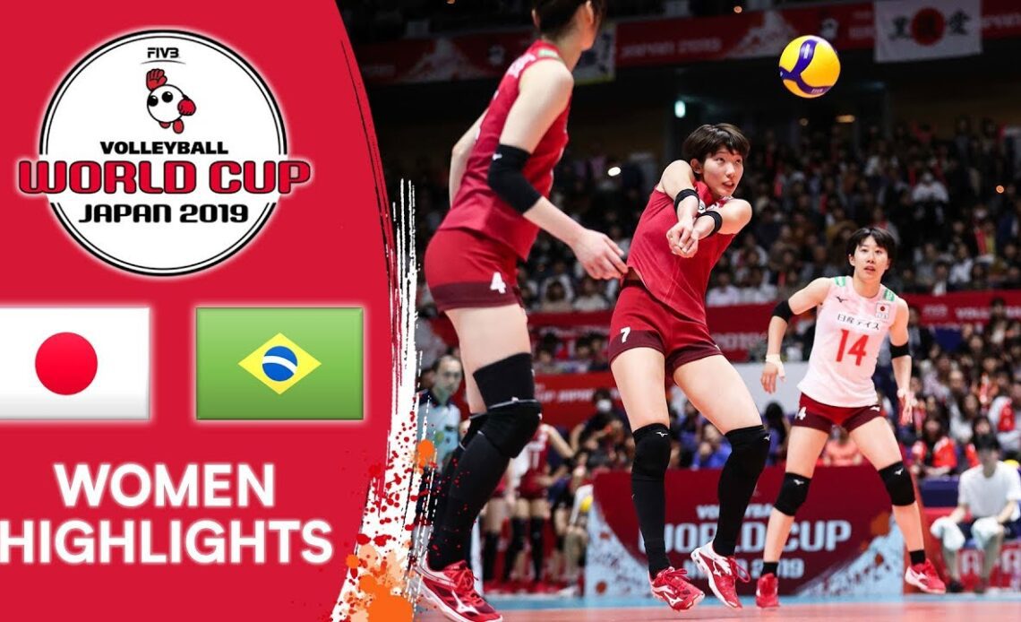 JAPAN vs. BRAZIL - Highlights | Women's Volleyball World Cup 2019