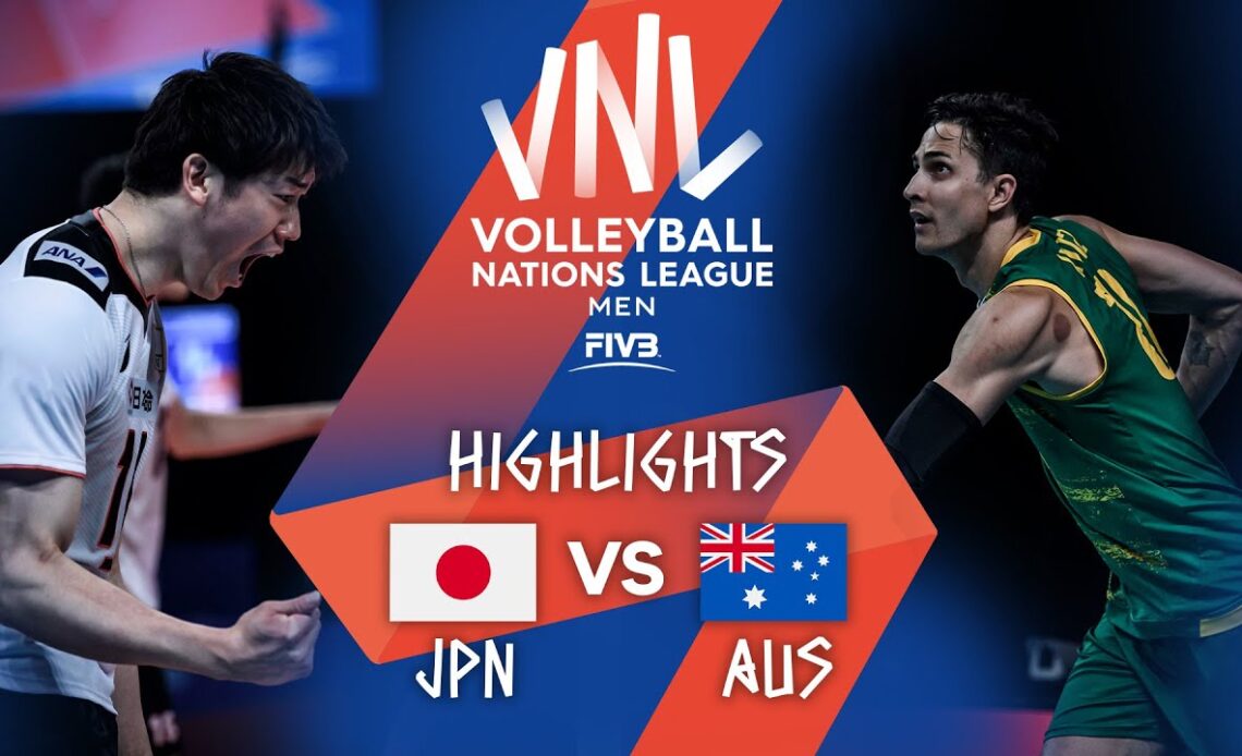 JPN vs. AUS - Highlights Week 3 | Men's VNL 2021