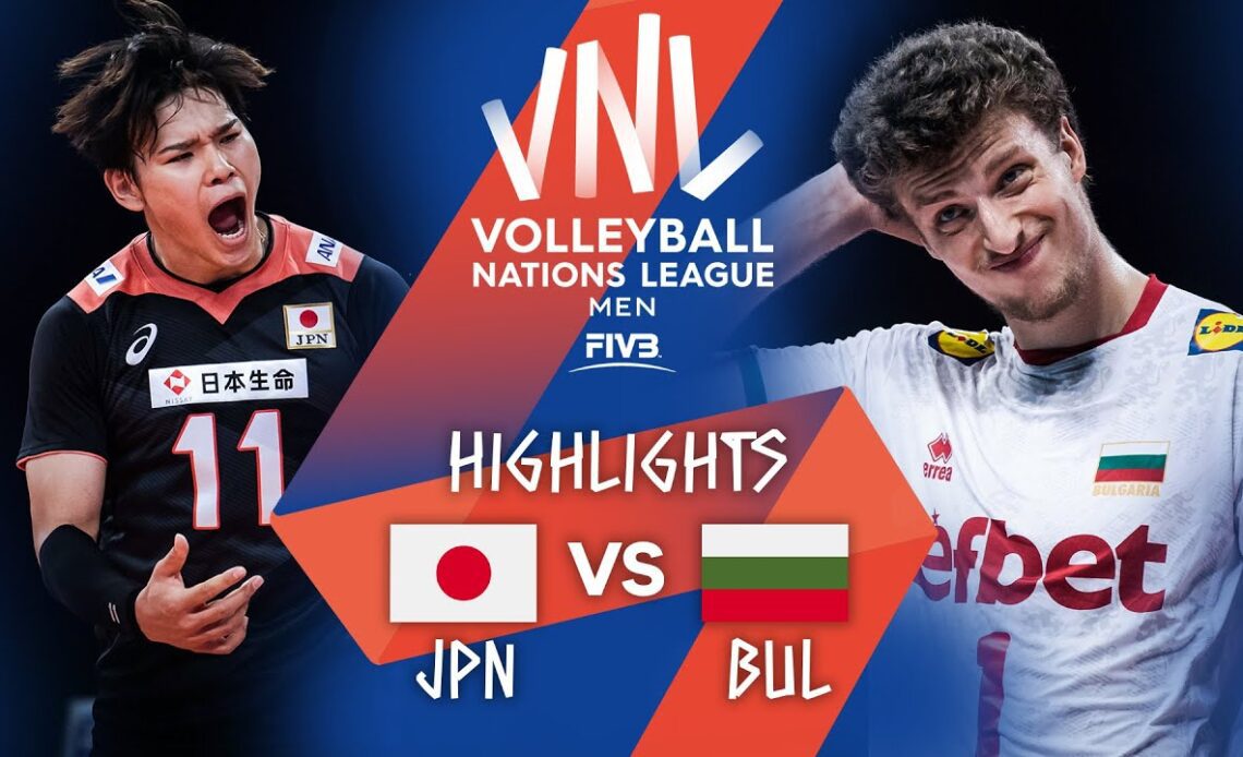 JPN vs. BUL - Highlights Week 5 | Men's VNL 2021
