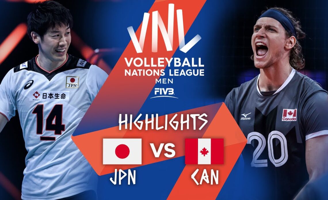 JPN vs. CAN - Highlights Week 4 | Men's VNL 2021