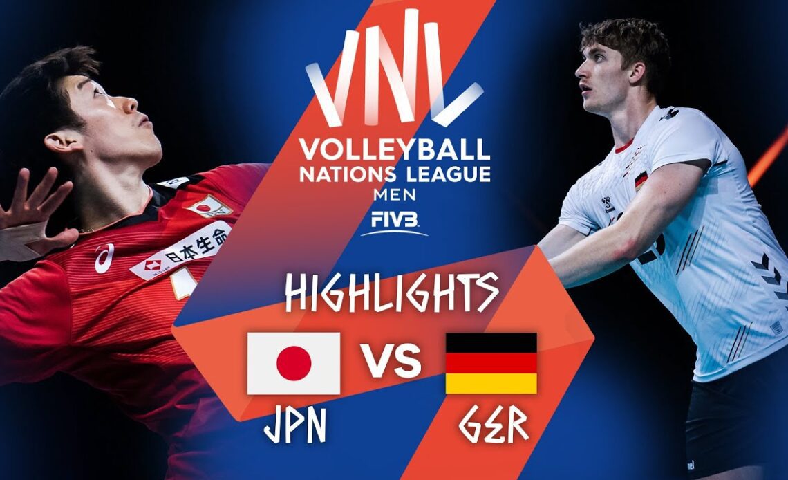 JPN vs. GER - Highlights Week 4 | Men's VNL 2021