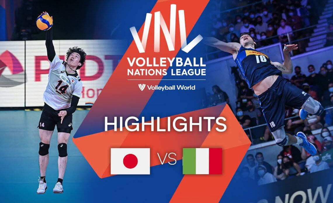🇯🇵 JPN vs. 🇮🇹 ITA - Highlights Week 2 | Men's VNL 2022