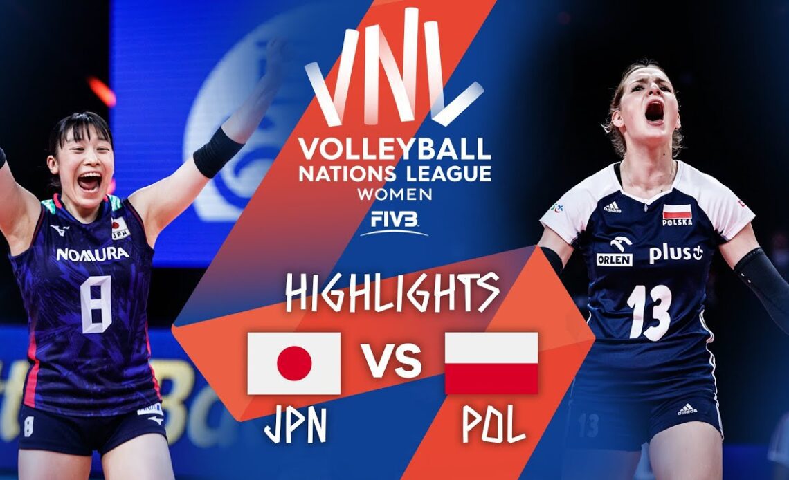 JPN vs. POL - Highlights Week 3 | Women's VNL 2021