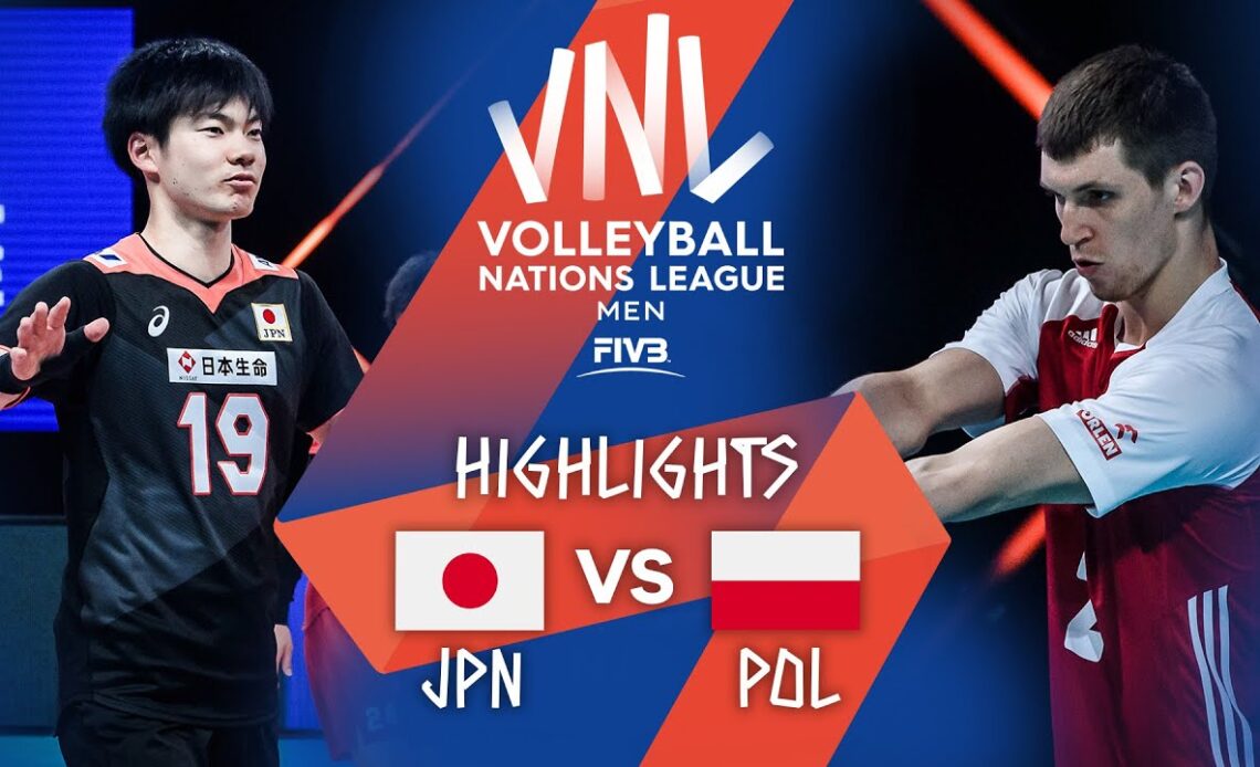 JPN vs. POL - Highlights Week 4 | Men's VNL 2021