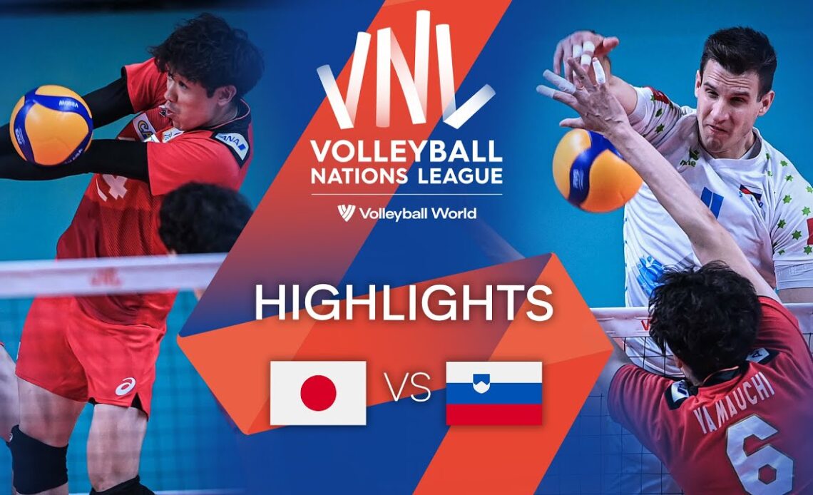 🇯🇵 JPN vs. 🇸🇮 SLO - Highlights Week 2 | Men's VNL 2022
