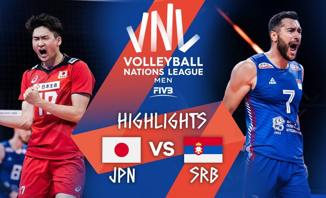 JPN vs. SRB - Highlights Week 2 | Men's VNL 2021
