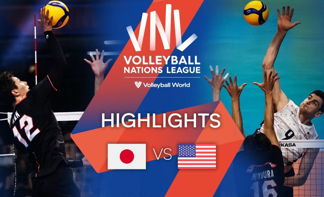 🇯🇵 JPN vs. 🇺🇸 USA - Highlights Week 1 | Men's VNL 2022