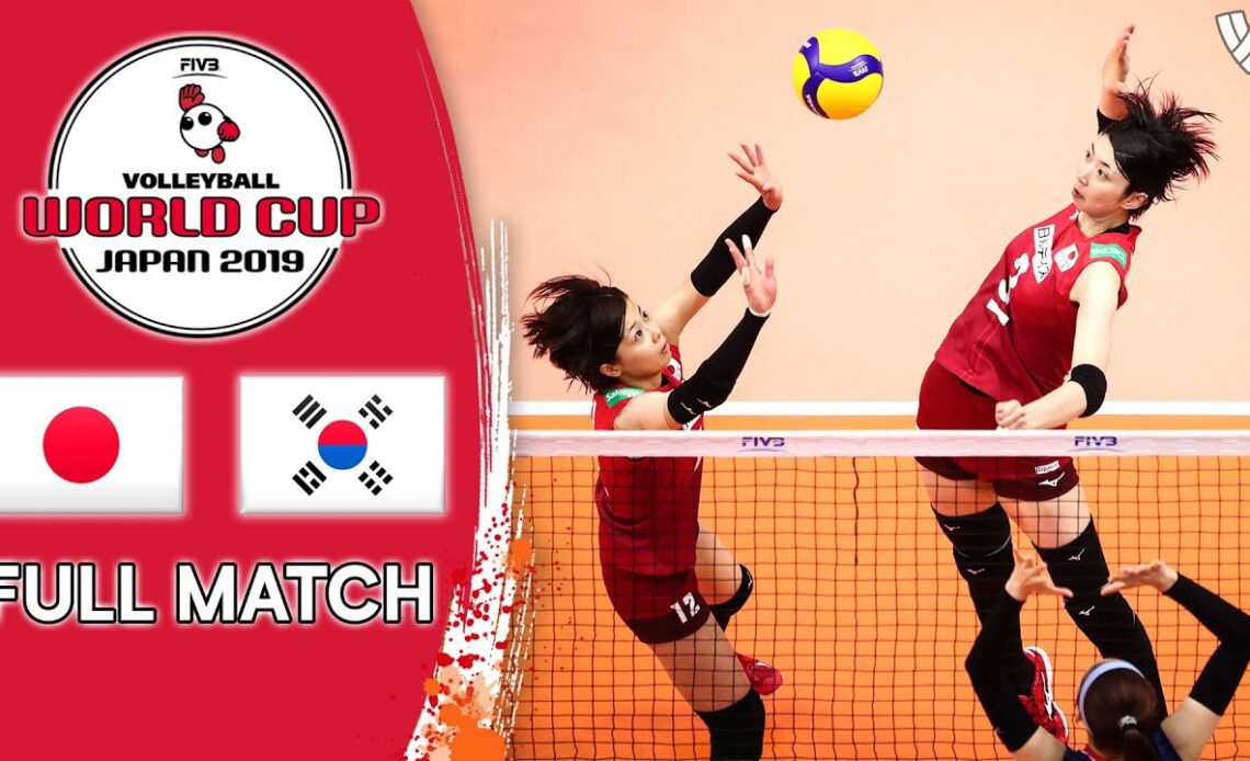 Japan 🆚 Korea - Full Match | Women’s Volleyball World Cup 2019