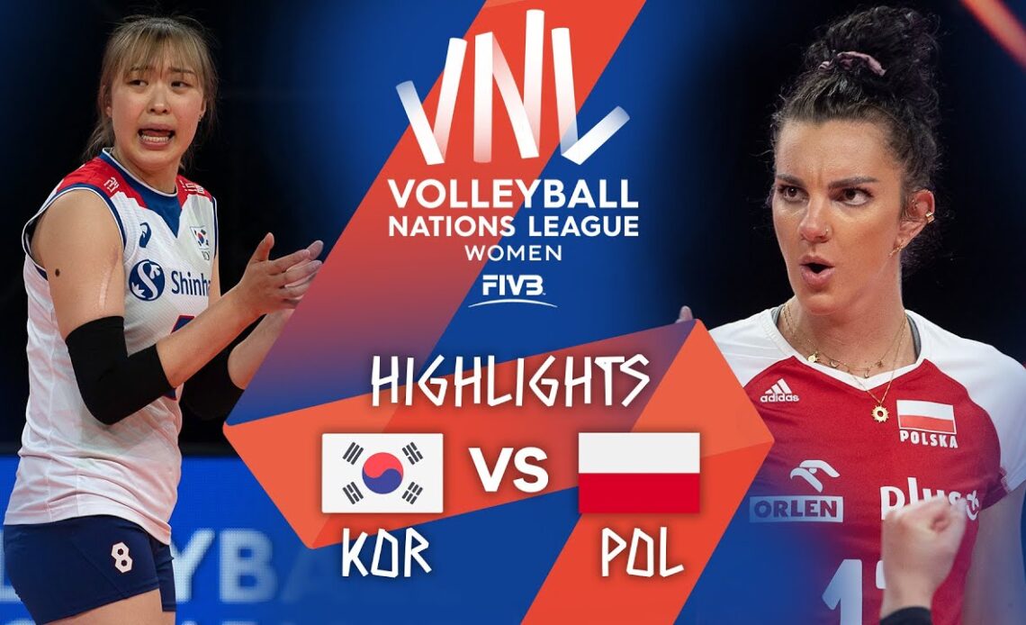 KOR vs. POL - Highlights Week 2 | Women's VNL 2021