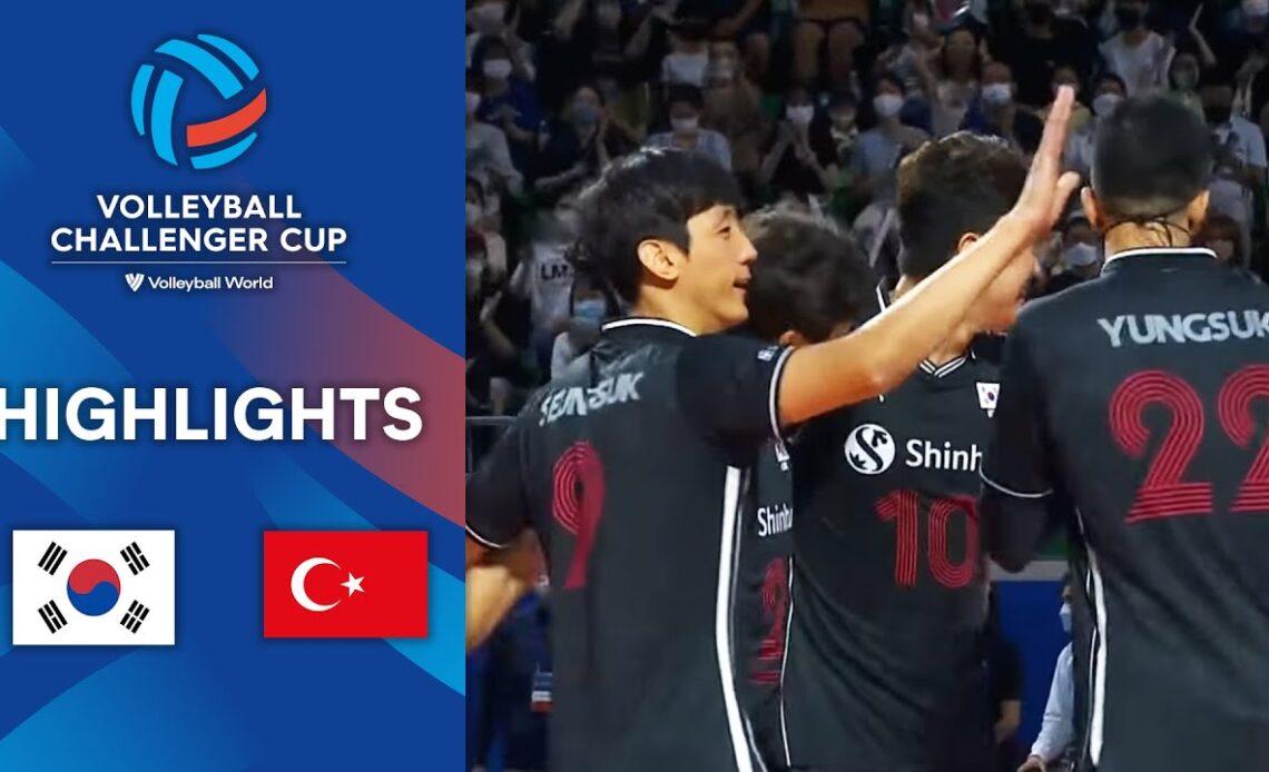 🇰🇷 KOR vs. 🇹🇷 TÜR - Highlights Semi Finals | Men's Challenger Cup  2022