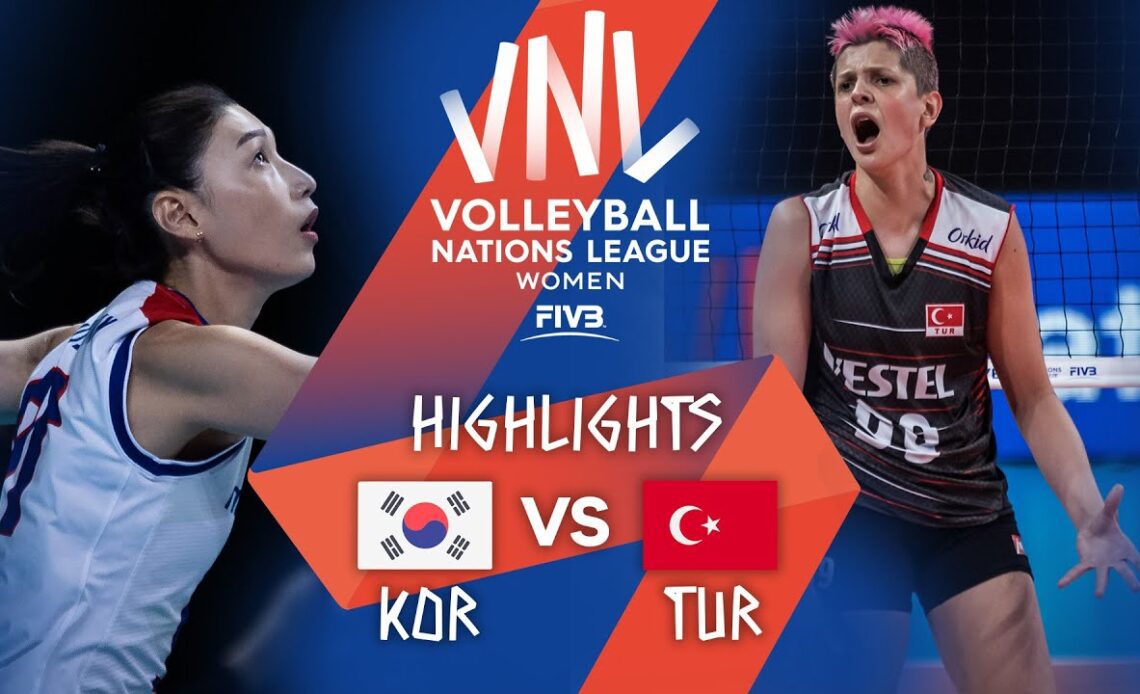 KOR vs. TUR - Highlights Week 5 | Women's VNL 2021