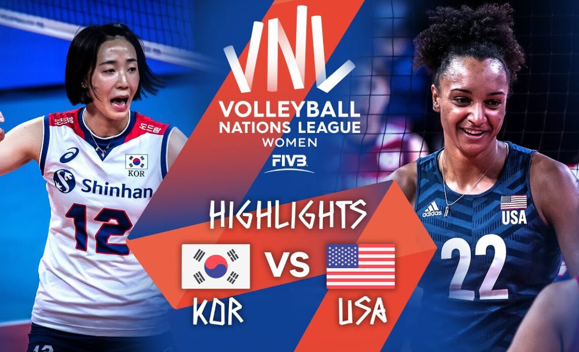 KOR vs. USA - Highlights Week 3 | Women's VNL 2021