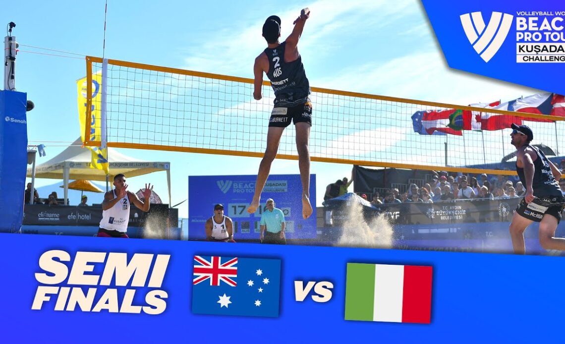 McHugh/Burnett vs. Carambula/Rossi - Semi-Final Highlights Kusadasi 2022 #BeachProTour